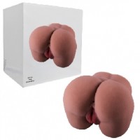 Male Masturbator, BUTT/VAGINA, Life-like, 5.45 lbs, BROWN