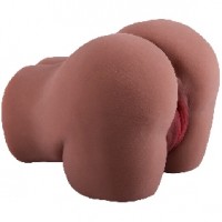 Male Masturbator, BUTT/VAGINA, Life-like, 5.45 lbs, BROWN