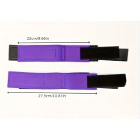 Hand & Ankle attached Cuffs, Set of 2, Neoprene w/velcro, BLACK/BLACK