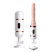 Sex Machine White w/Dong Attachment